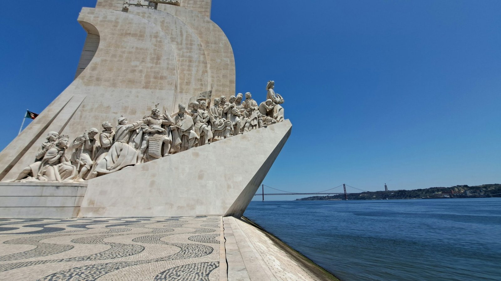 A statue of a boat with a lot of people on it